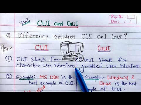Wideo: Różnica Między CUI A GUI