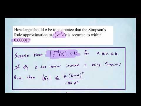 Simpson's Rule |