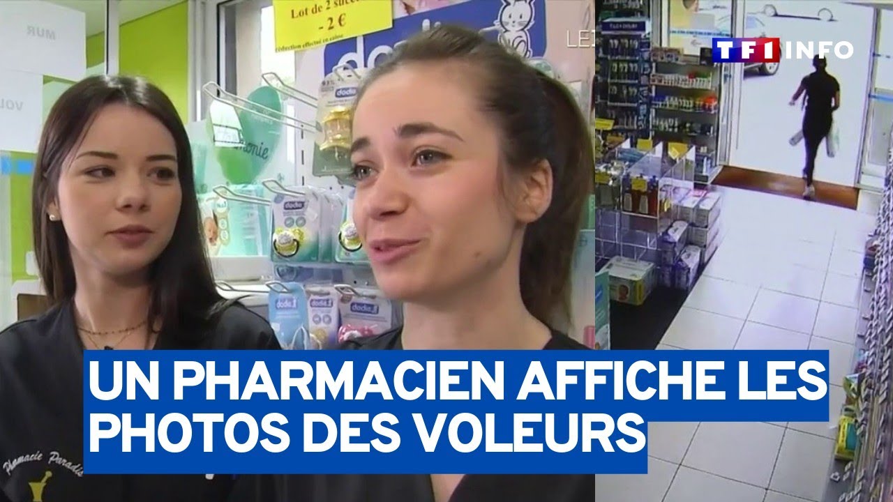 Un pharmacien affiche les photos des voleurs sur la vitrine de son commerce