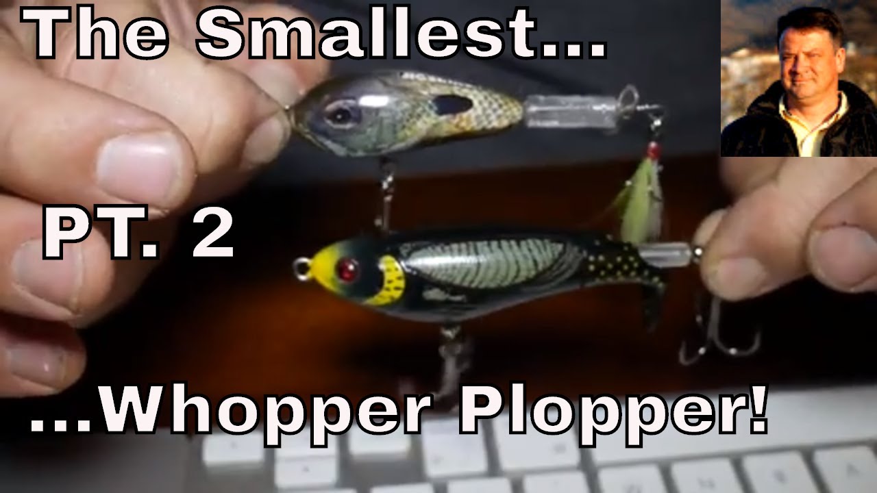 Smallest Whopper Plopper - Phase 2 - Home Made Topwater Lure 