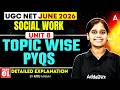 UGC NET Social Work | UGC NET Social Work Unit 8 Topic Wise PYQs Detailed Explanation By Ritu Mam