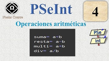✅ 4.Curso de PSeInt para Noobs || Operaciones aritméticas || Suma- Resta-Multiplicación- División ​