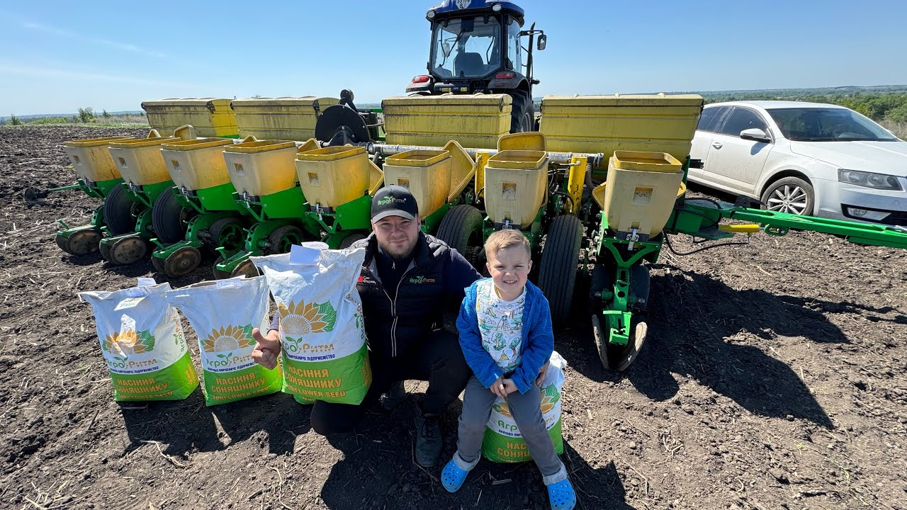 Сіємо соняшник АР ІМПУЛЬС👍Стан кукурудзи після морозів⁉️Шалений капремонт Джон Діра з Ахілесом😉