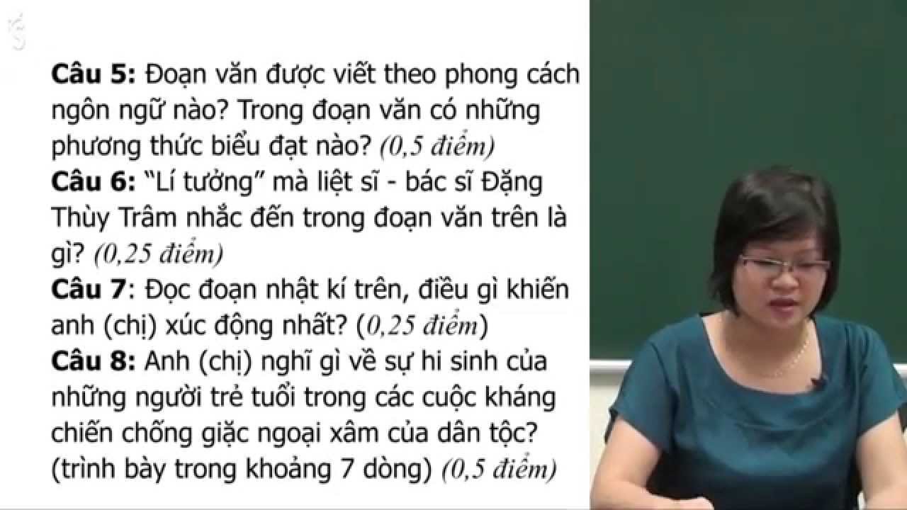 Đề thi thử đại học môn văn 2016 | Đề thi thử THPT quốc gia Văn 2016 – Đề 2 – Cô Phạm Thị Thu Phương