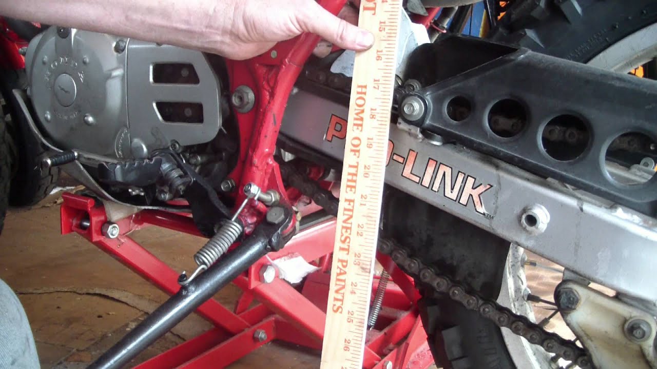 Honda XL500R Drive Chain Adjustment HowTo Video YouTube