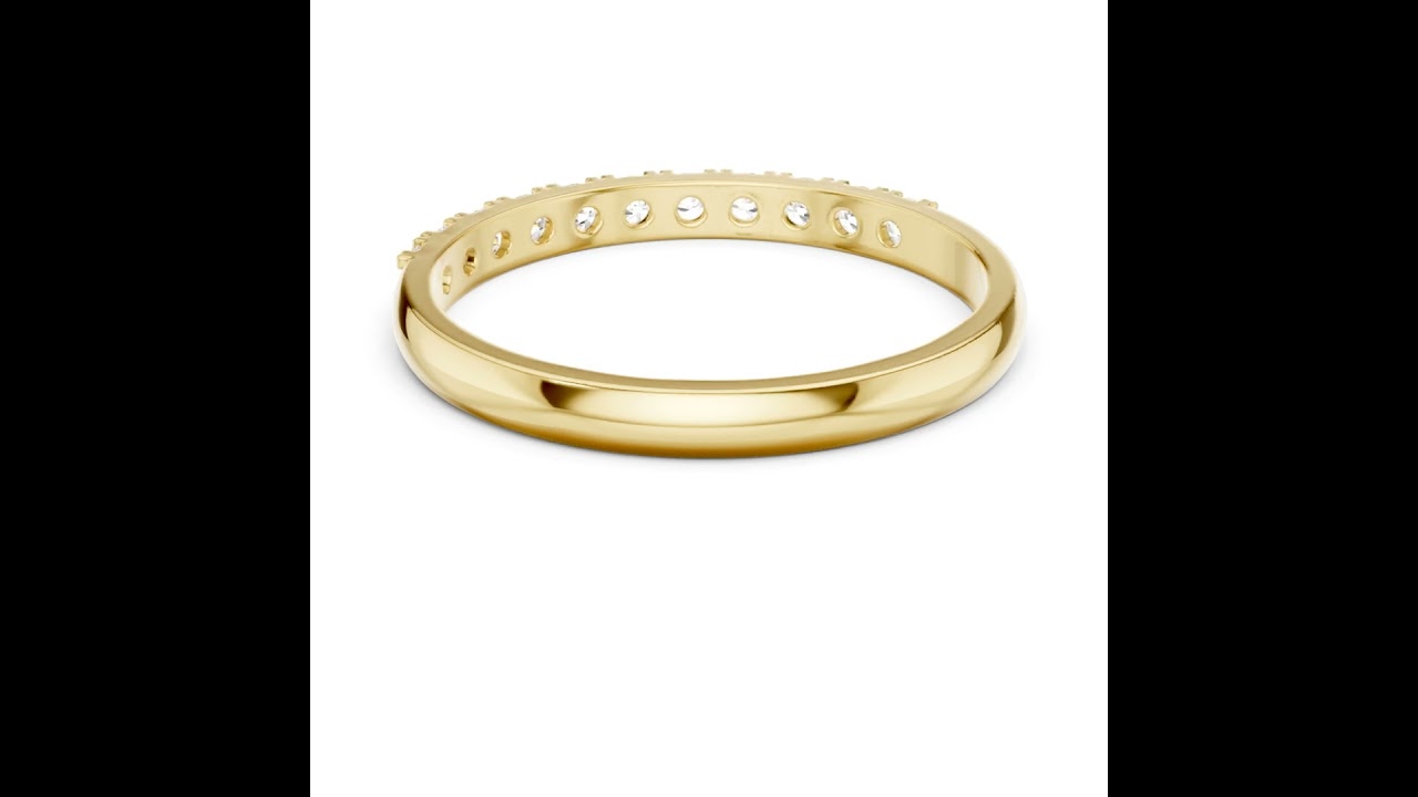 Half Eternity Round Brilliant Diamond Wedding Band