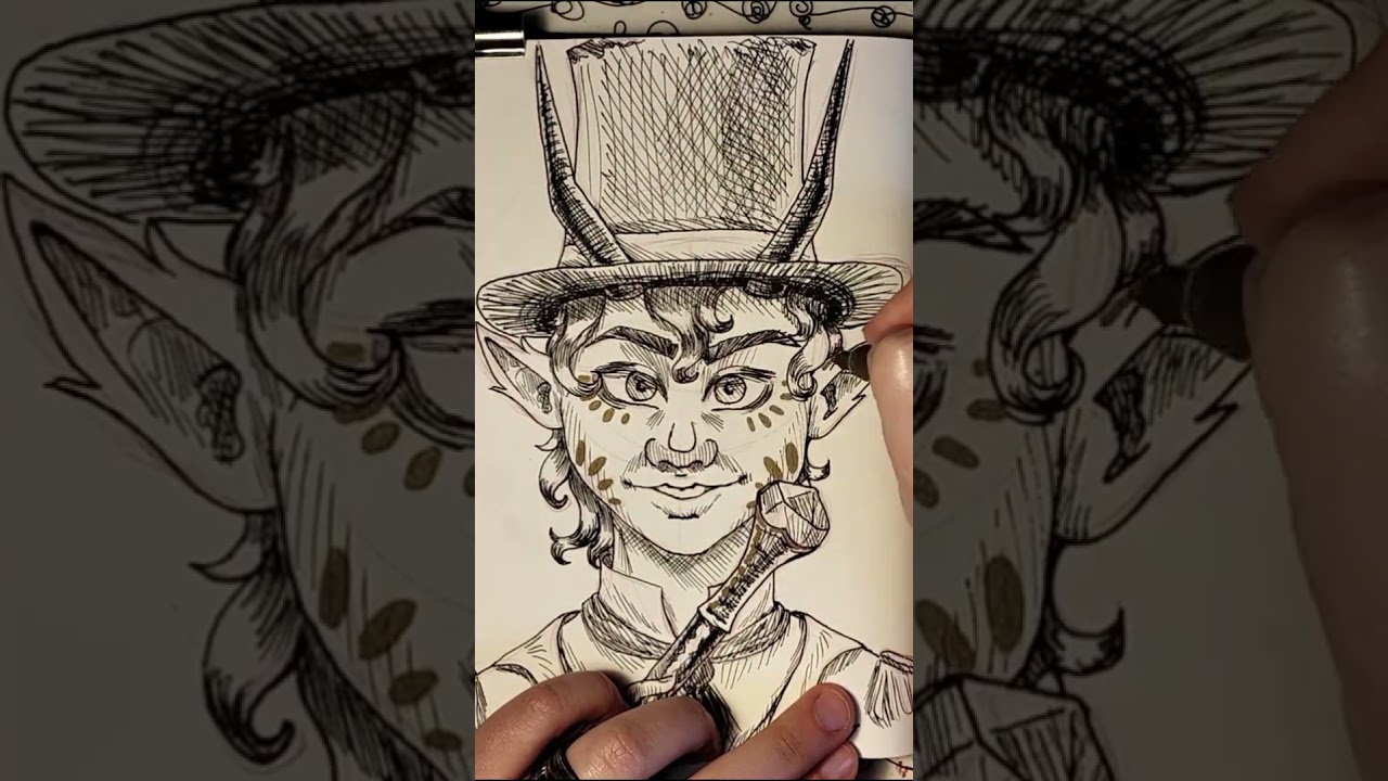 I designed the ringmaster for my fantasy circus!