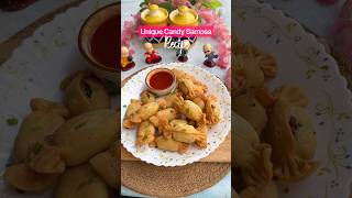 Unique candy samosa recipe 😍#viralrecipe #eveningsnacks #trending #comfortfood #teatimesnacks