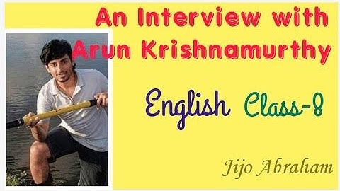 An interview with Arun Krishnamurthy// class 8// Ratna Sagar