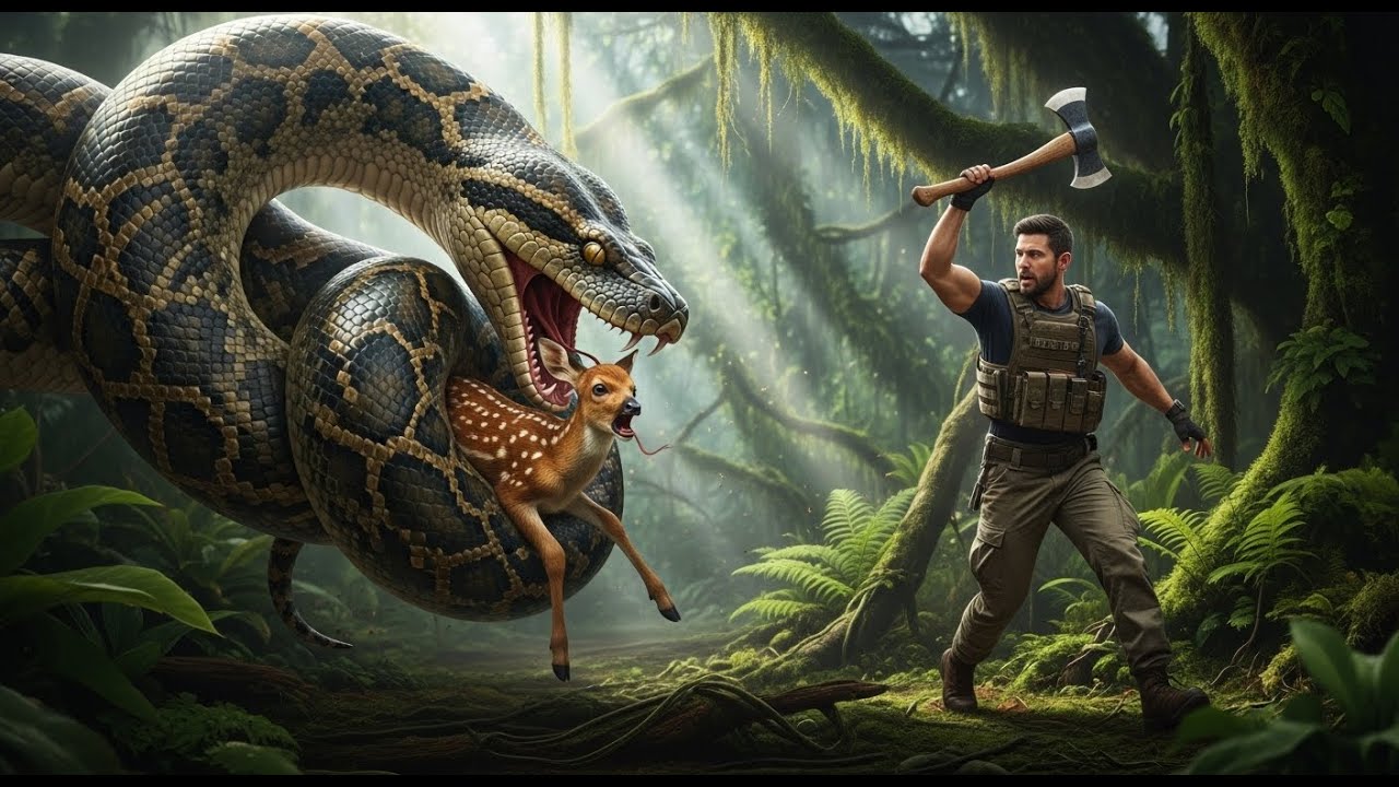 Heroic Rescue Team Saves Innocent Peal from GIANT Pithon Attack 🐍🦸