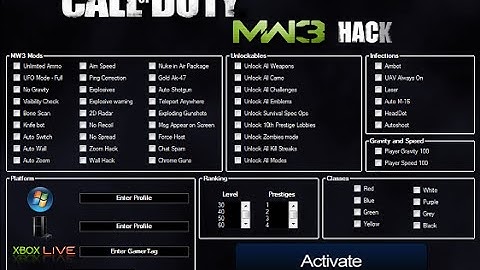CALL OF DUTY MW3 UNLOCK EVERYTHING 2016