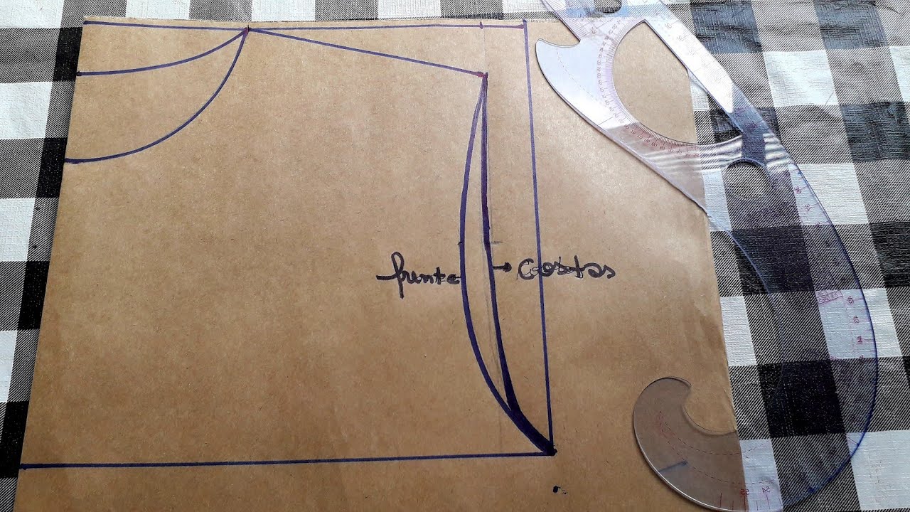 Como modelar cava de Blusas .Altura da cava . Molde base para blusa