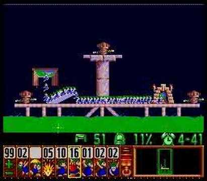 Lemmings - Tricky Level 26 Solution