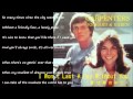 I Won`t Last A Day Without You (愛は夢の中に) / CARPENTERS