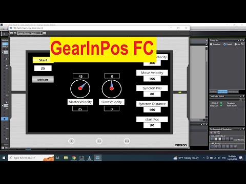 Sysmac Studio Gear In Pos FC #plc #motioncontrol