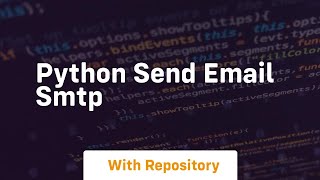 python send email smtp