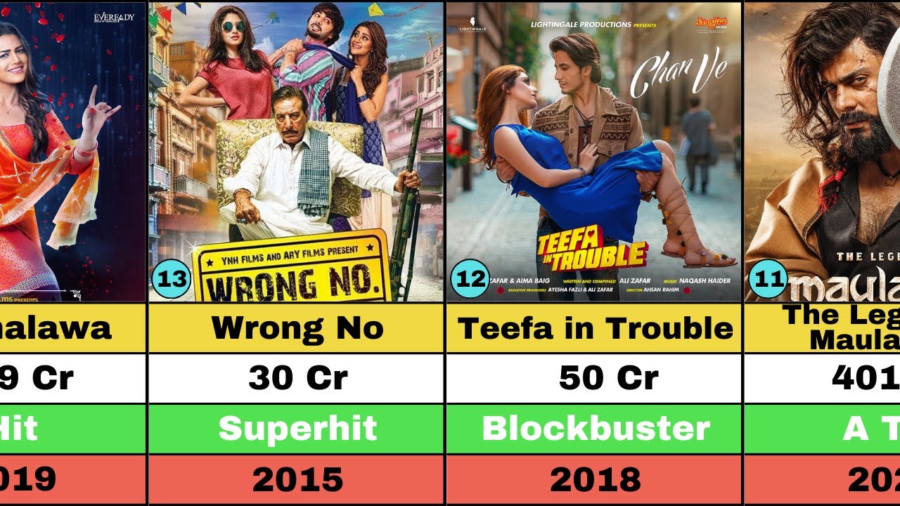 Top 25 Highest Grossing Movies of Pakistan 2024| Pakistan Best Movies List| The Donkey King