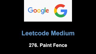 Celebrity Leetcode 276. Paint Fence (dp) Wealth