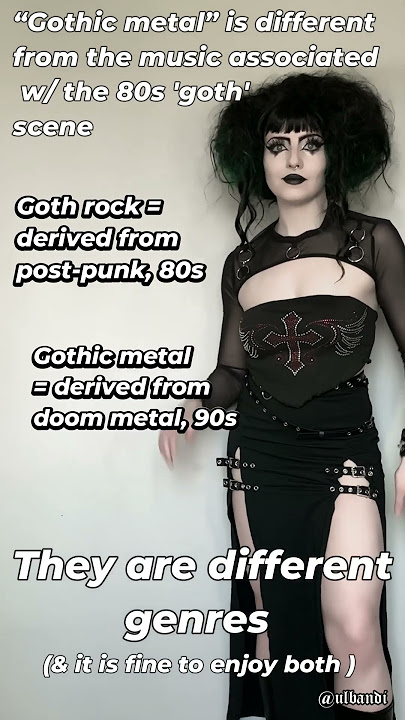 ‘Goth’ rock & gothic metal  🦇 #tradgoth #80smusic #80sgoth #goth #postpunk #gothrock #darkwave