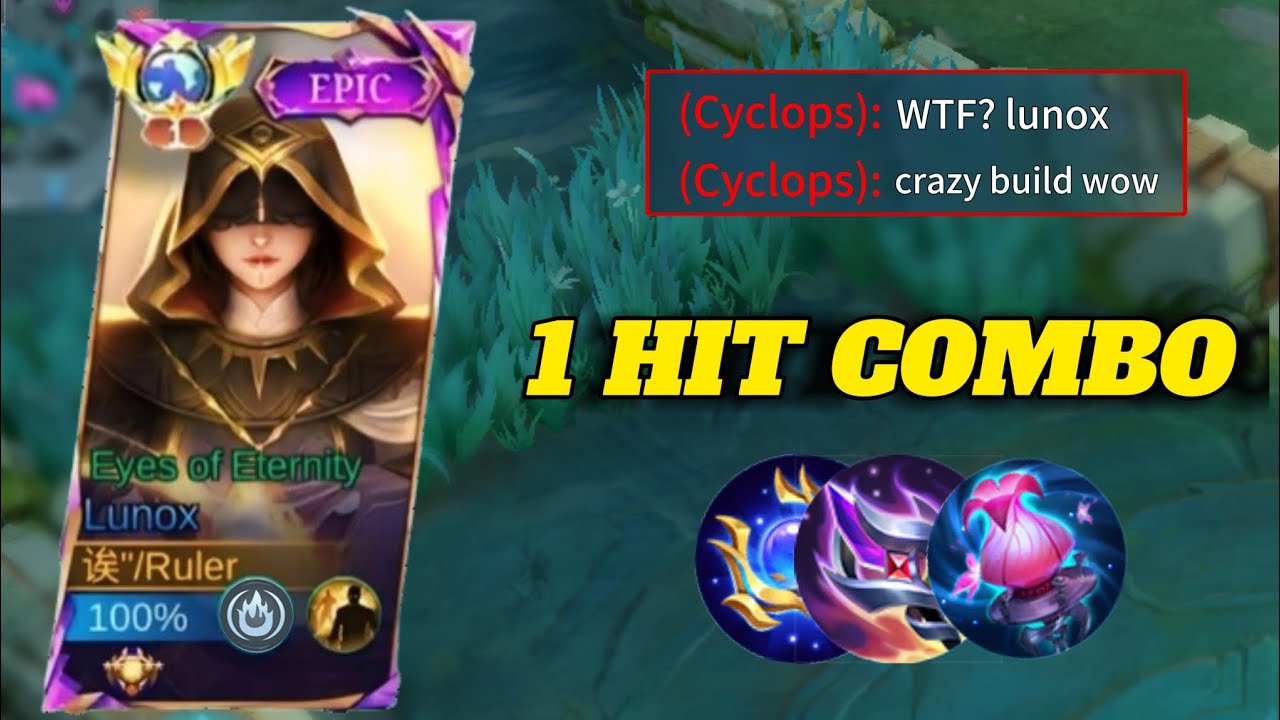 LUNOX 1 HIT COMBO BUILD! ONE COMBO = AUTOMATIC KILL! - Mobile Legends