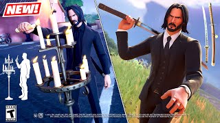 John Wick NEW Bundle Styles, Emote Item Shop and GAMEPLAY!