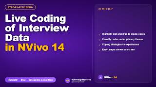 Live Coding of Interview Data in NVivo 14
