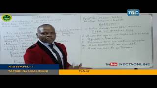 Darasa Online Kiswahili 1 tafsiri Ya Ukalimaniform Vi