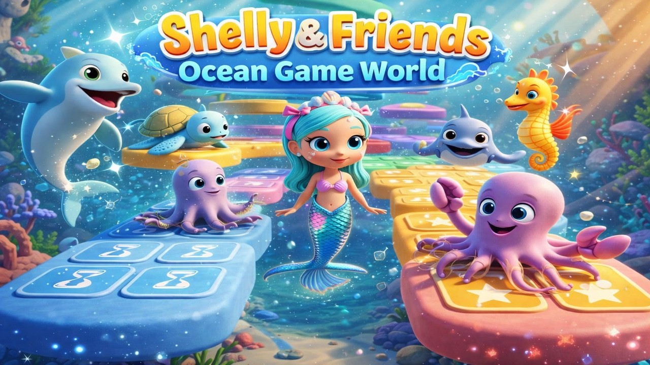 Shelly & Friends Ocean Game World 🌊  Kids Animation About Teamwork & Emotions