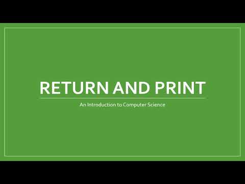 Return and Print (v3.0.0)