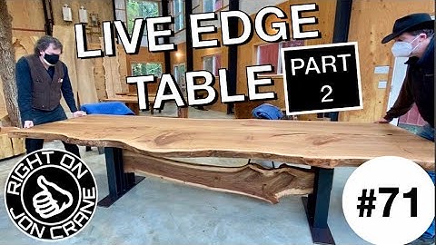Amazing Live Edge Elm Table Part 2 - Saw Mill - Right On #71