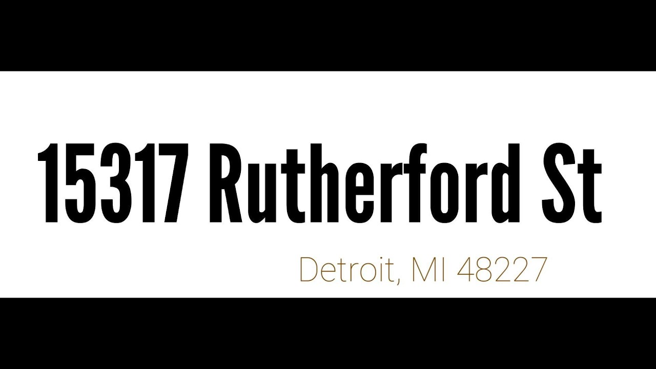 15317 Rutherford St Detroit, MI 48227