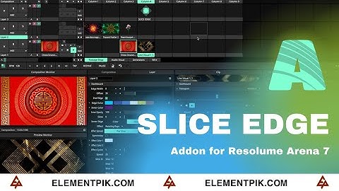Slice Edge - Addon for Resolume Arena 7 [ElementPik.com]