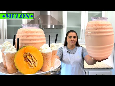 Esta agua fresca de melon 😲🥵🥵 te va a quitar el calor!!