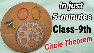 Equal Chords of a circle subtend equal angles at the center || Working model of math for class 9.