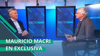 El Expresidente De Argentina Mauricio Macri En Conversacin Con Moiss Nam