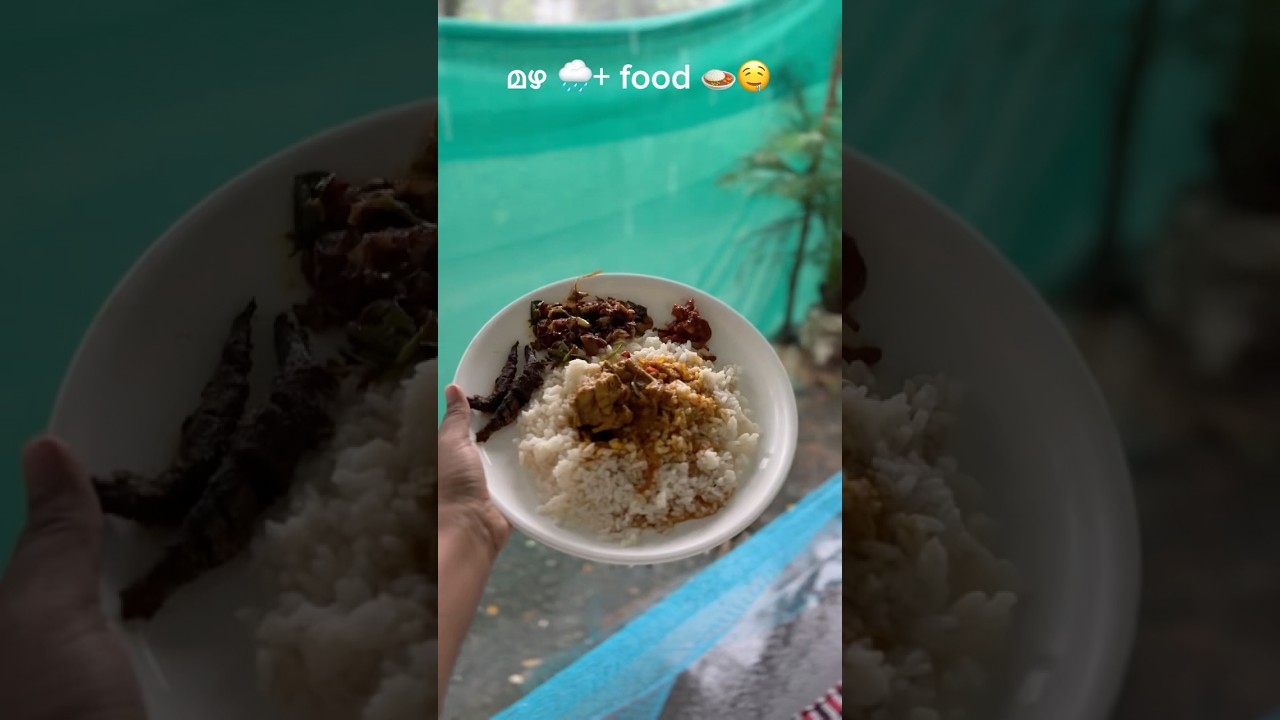 ചോറ് + മഴ🌧️ #food #youtubeshorts #viral
