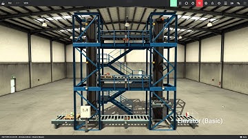 Elevator (Basic) - FACTORY I/O Scene