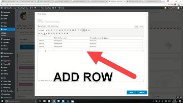 WordPress Avada Theme Table Add Rows Tutorial