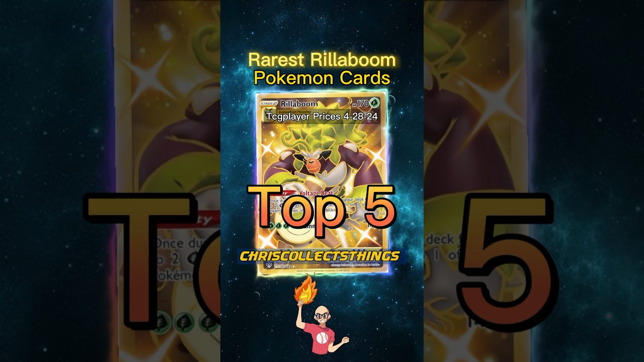 Top 5 RAREST Rillaboom Pokemon Cards ✨ 