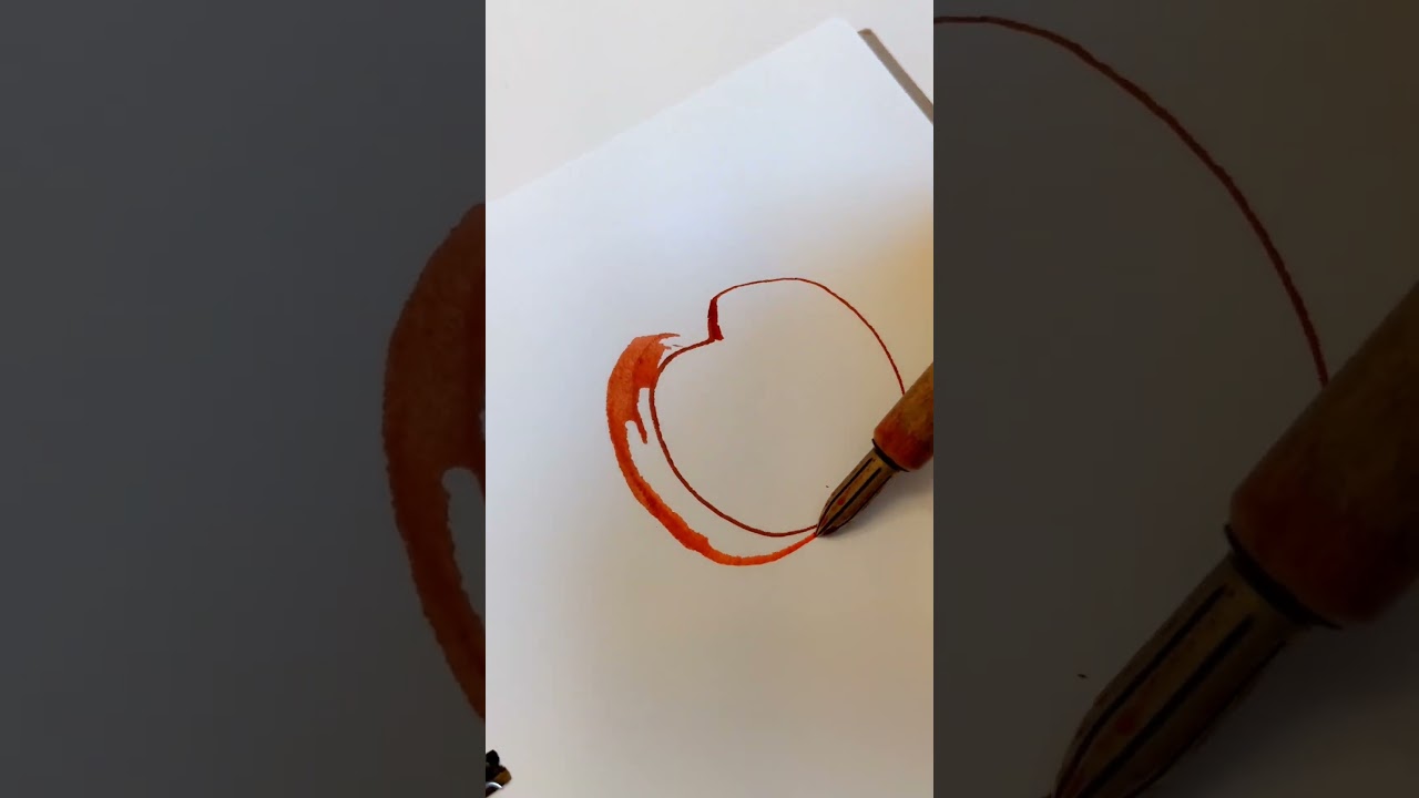 Kakimori brass bullet nib and Platinum Cassis Black ink.