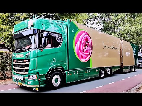 UITTOCHT TRUCKSHOW LIESSEL 🇳🇱 2026 Beautiful Showtrucks with V8 Open Pipe Sounds 1