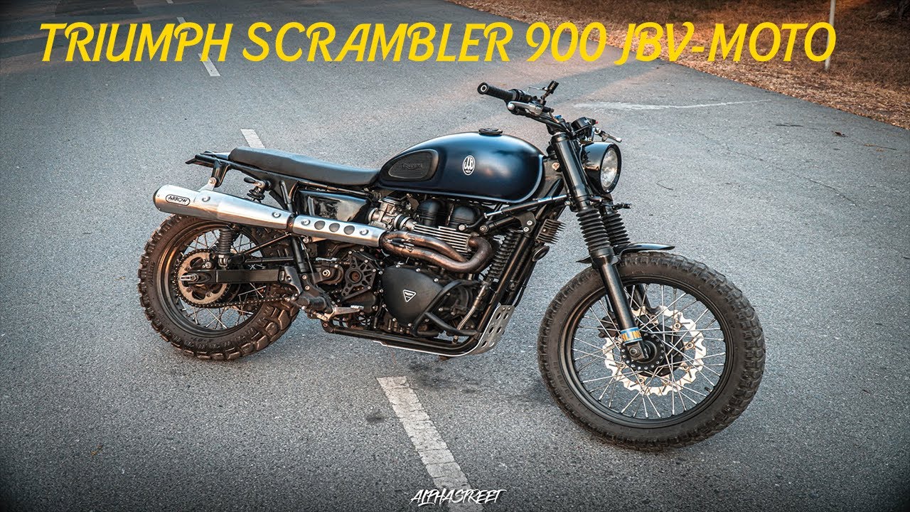 Triumph scrambler 900 JvB-moto - YouTube