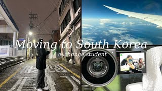 study abroad in korea ✈  move to korea with me, first day in seoul, snow, exchange student [ep 1]