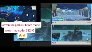 Adventure parkour boom mode easy to play wow map code: 58240 