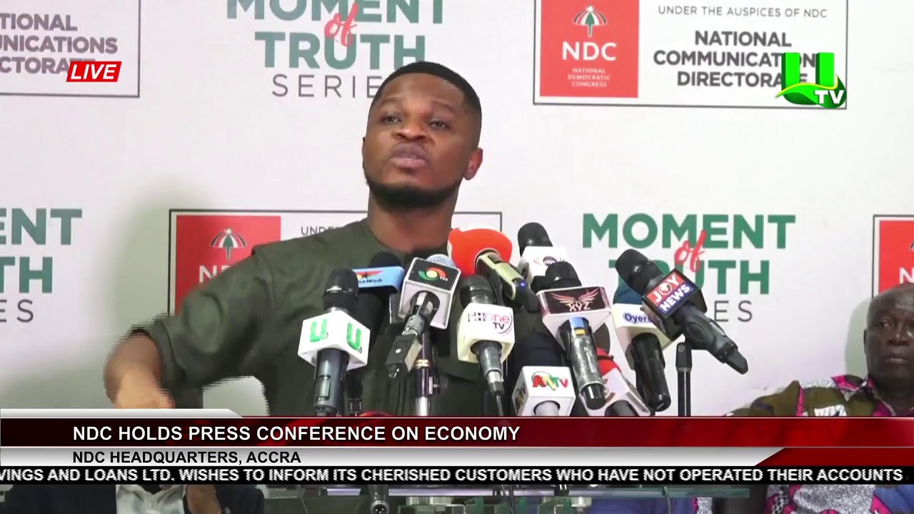 NDC HOLDS PRESS CONFERENCE ON ECONOMY 08/08/23