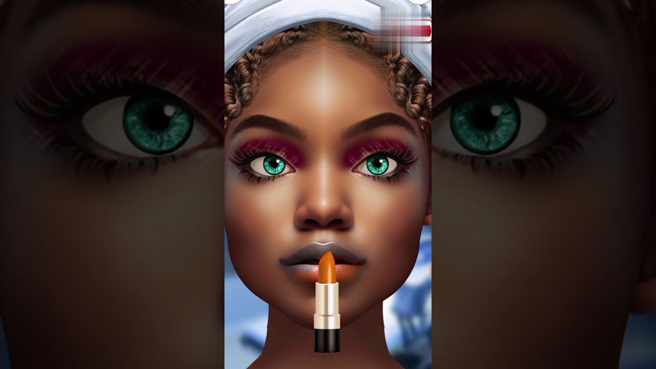 ASMR remove animation makeover and face makeup part 4