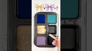 Mixing Navy, Cream &amp; Dusty Purple| 3 Unique Color Combinations You’ll Love! #colormixing #artshorts