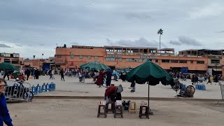 مستحيل تصدق الزحام صدمتي من عدد الناس في جامع الفنا بمراكش