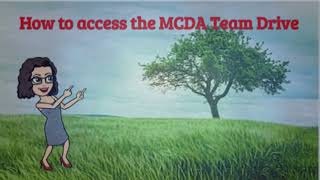 MCDA Team Drive Access Tutorial