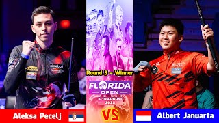 Albert Januarta Vs Aleksa Pecelj 2025 Florida Open Pool Championship Round 3 Winner